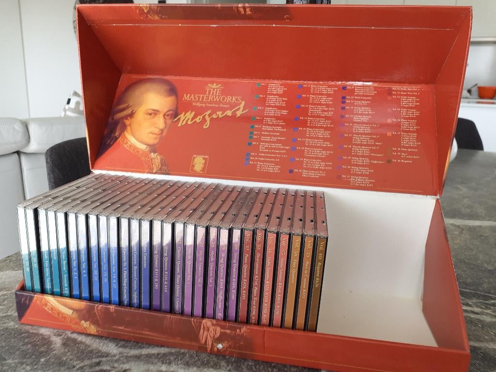 The Masterworks Wolfgang Amadeua Mozart CD Box, Cd's en Dvd's, Cd's | Klassiek, Zo goed als nieuw, Overige typen, Ophalen