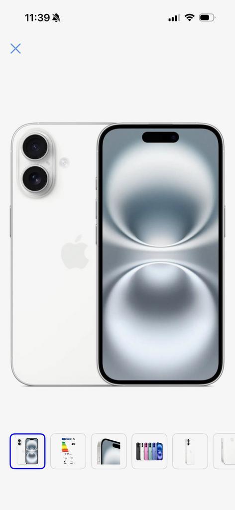 Iphone 16, Télécoms, Téléphonie mobile | Apple iPhone, Utilisé, 128 GB, Sans abonnement, Avec simlock (verrouillage SIM), iPhone 16