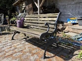 tuinbank, Tuin en Terras, Tuinbanken, Gebruikt, Hout, Ophalen