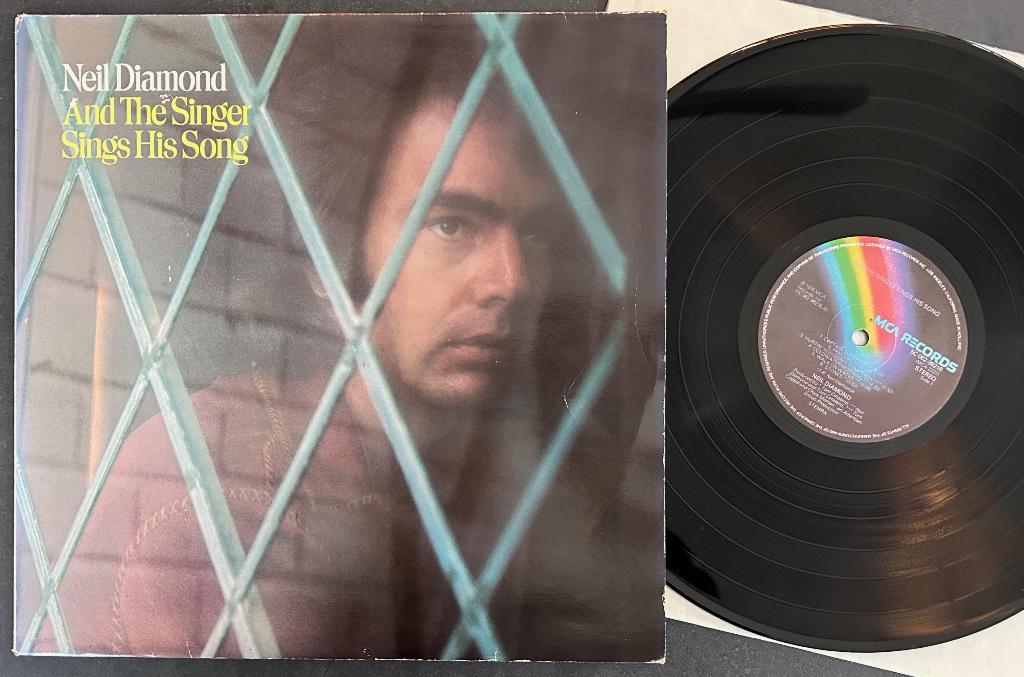 NEIL DIAMOND - And the singer sings his song ( LP; NMINT ), Envoi, 1960 - 1969, Comme neuf, 12 pouces