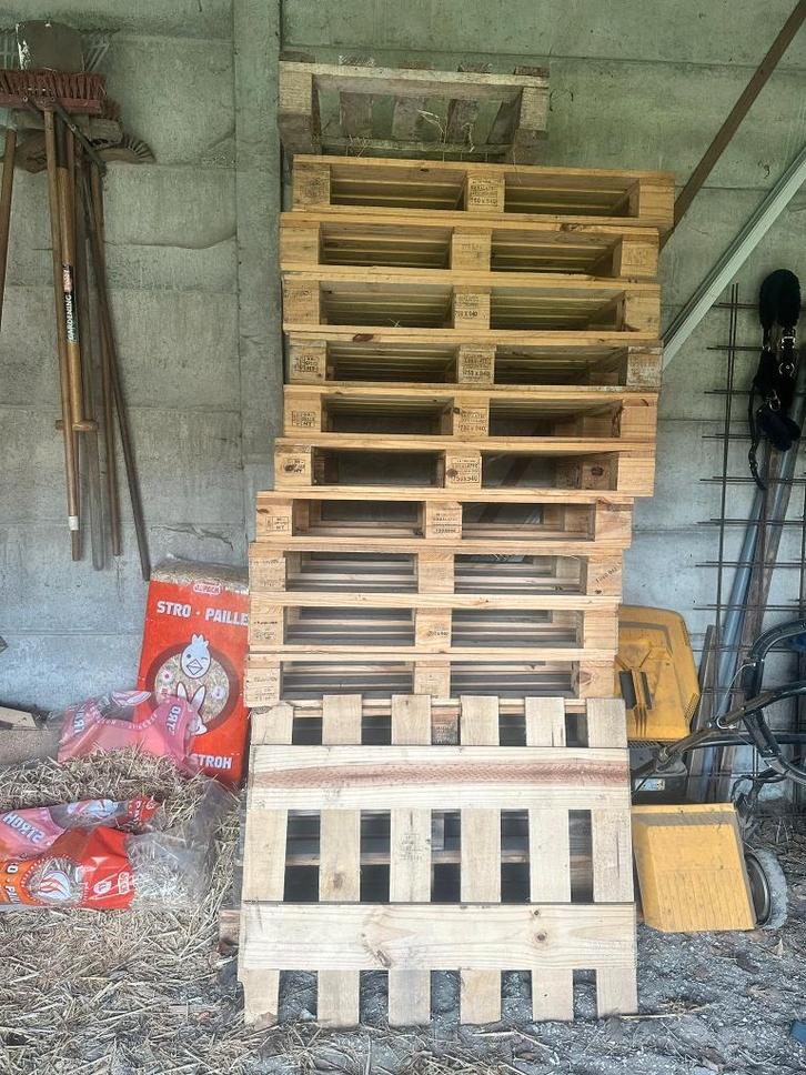 "Gratis af te halen" Houten Paletten (ca. 10-12 stuks), Doe-het-zelf en Bouw, Hout en Planken, Zo goed als nieuw, Pallet, Ophalen