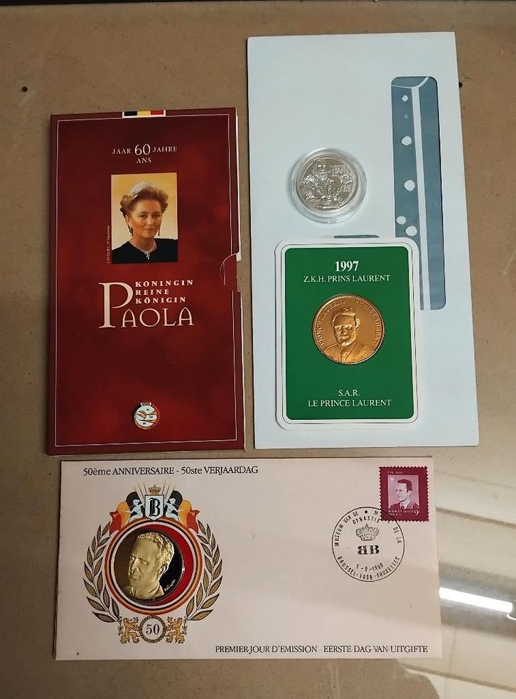 MUNTEN BELGIE + POSTZEGELS, Postzegels en Munten, Munten | België, Zilver, Zilver, Ophalen