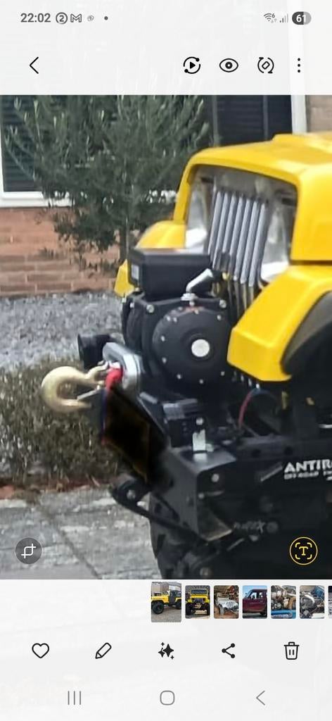 Winch  13500 lbs. 12v model Warn, Ophalen of Verzenden