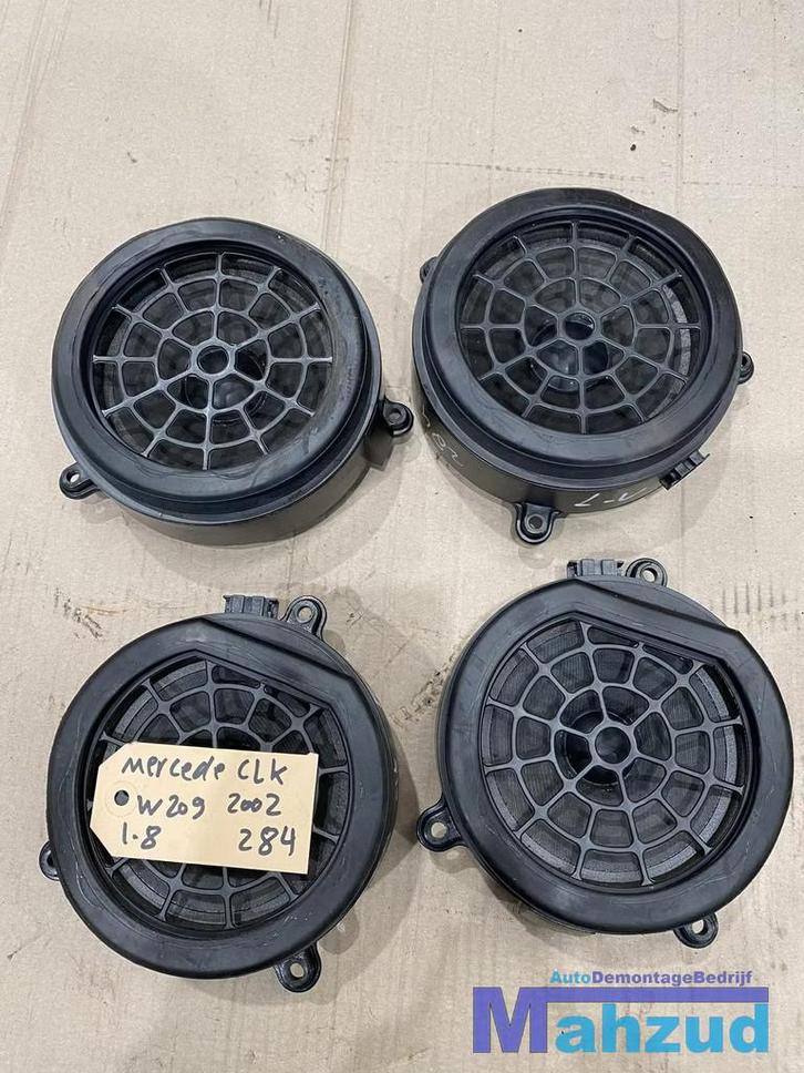 MERCEDES CLK C KLASSE W203 W209 speaker set box coupe cabrio, Auto-onderdelen, Elektronica en Kabels, Mercedes-Benz, Gebruikt