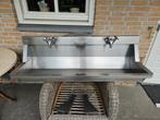 wasbak/wastrog/spoelbak INOX Intersan 1.20m 2 mengkranen, Ophalen, Zo goed als nieuw, Inox, Wastafel