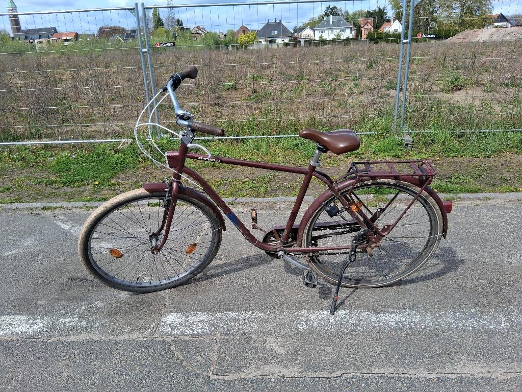 Herenfiets Btwin, Fietsen en Brommers, Gebruikt, Velgrem, Versnellingen, 53 tot 57 cm
