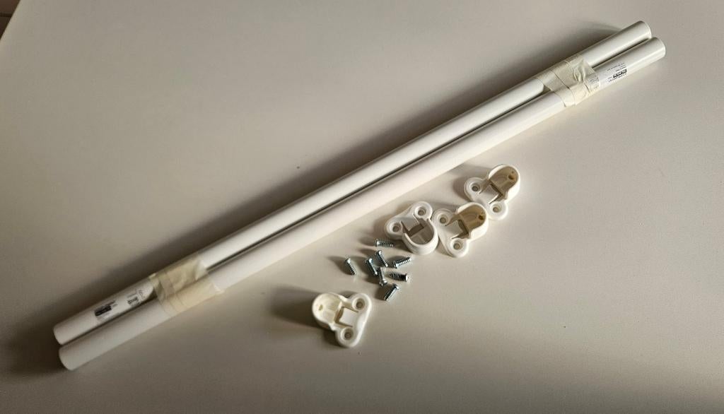 3 tringles à habits, blanc, 75 cm, PAX IKEA, Enlèvement ou Envoi, Comme neuf