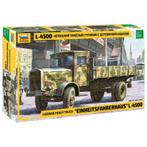 ZVEZDA 3647 GER. HEAVY TRUCK L-4500 EINHEITSFAHRERHAUS 1/35, Overige merken, 1:32 tot 1:50, Nieuw, Ophalen of Verzenden