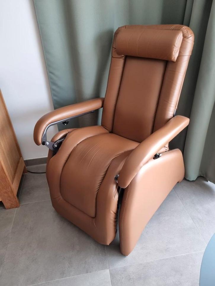 Elektrische Relaxzetel Jaflex, Maison & Meubles, Fauteuils, Comme neuf, Cuir, 50 à 75 cm, Moins de 75 cm, Enlèvement