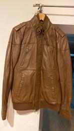 Leren jas, Kleding | Heren, Ophalen, Zo goed als nieuw, Maat 46 (S) of kleiner, Bruin