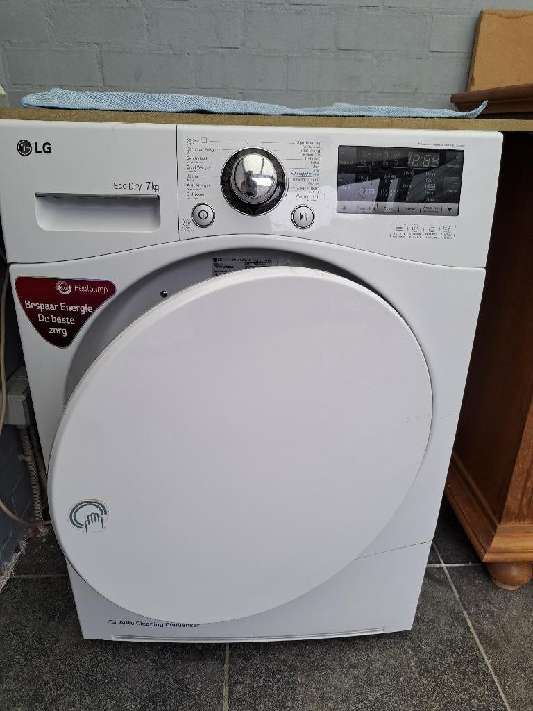 DROOGKAST LG RC7055 - Condens - Bieden aub., Elektronische apparatuur, Droogkasten, Ophalen, 6 tot 8 kg, Gebruikt, Voorlader