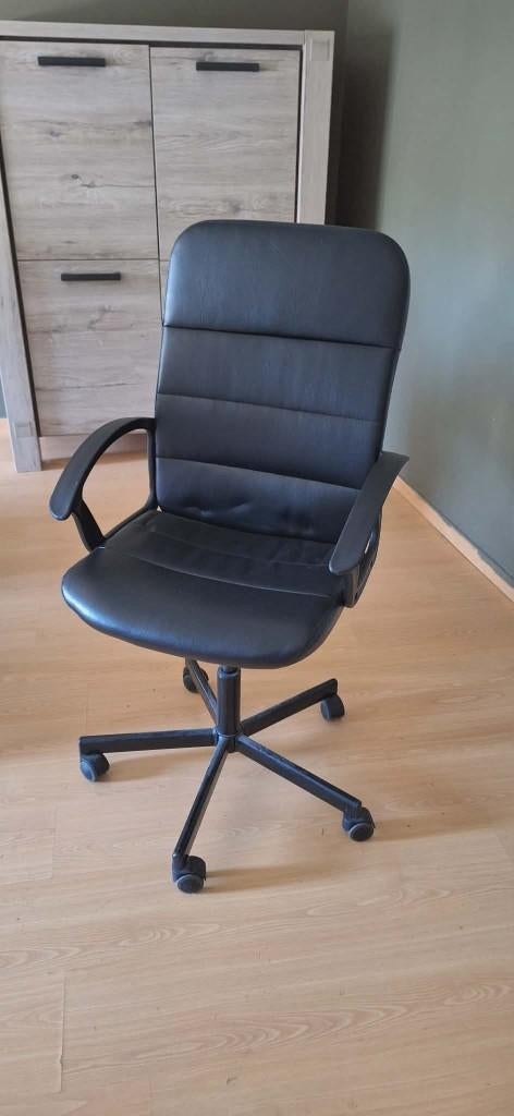bureaustoel, Ophalen, Zwart, Zo goed als nieuw, Bureaustoel