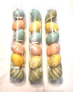 3 sets kunststof paaseieren – 18 stuks - nieuw, Diversen, Pasen, Ophalen of Verzenden, Nieuw