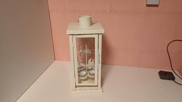 Lanterne, Maison & Meubles, Accessoires pour la Maison | Bougeoirs & Bougies, 25 à 50 cm, Bois, Enlèvement ou Envoi