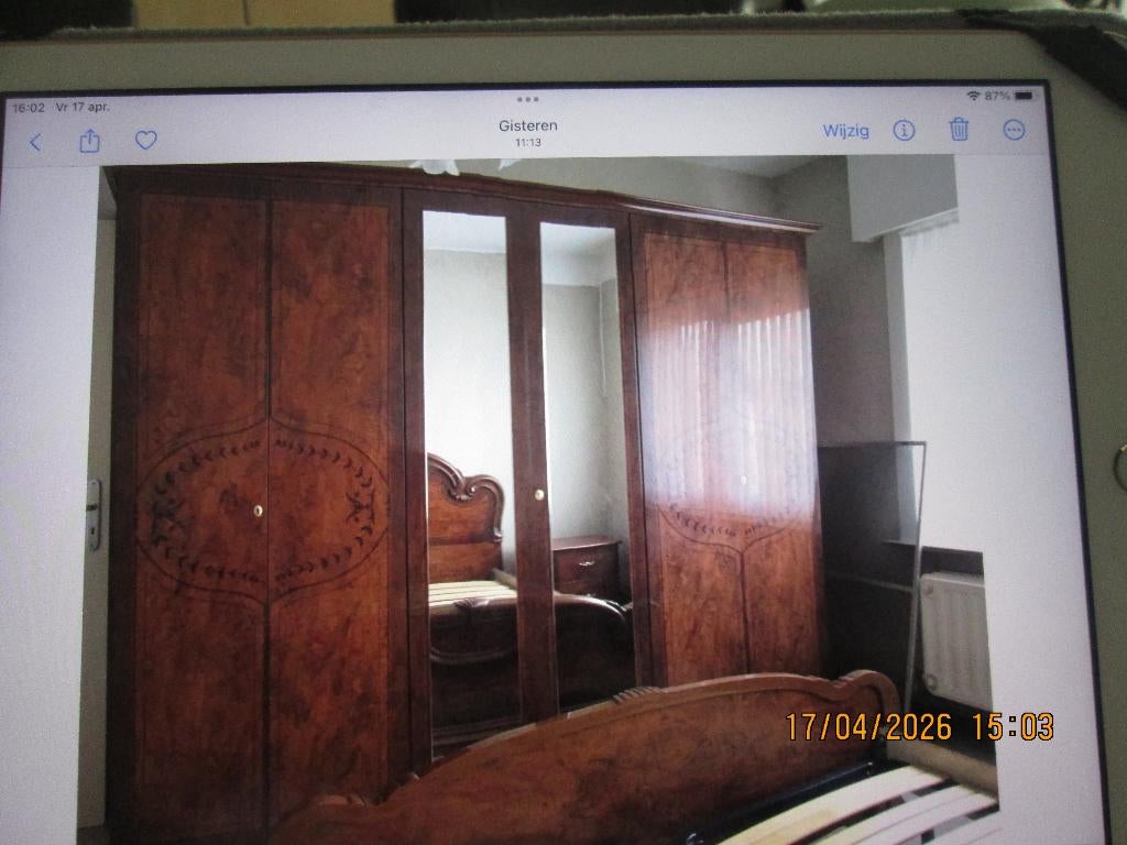 blinkend acajou slaapkamer, Antiquités & Art, Enlèvement