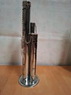 Chromen spaarpot set - €1 / 50ct / 10ct munten - Nieuw, Verzenden, Nieuw, Metaal of Blik, Overige thema's