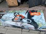 Bâche publicitaire stihl 4,80m sur 1,70m, Enlèvement ou Envoi, Utilisé, Panneau publicitaire