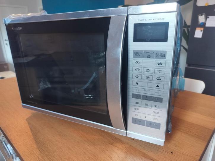 Nieuwe combi magnetron SHARP R-971 STW, Elektronische apparatuur, Microgolfovens, Nieuw, Vrijstaand, Combi-microgolfoven, 45 tot 60 cm