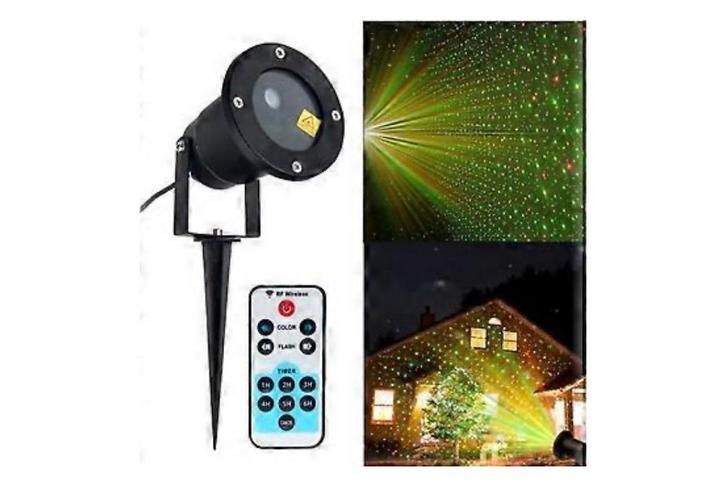 TE HUUR: Laserprojector Lichte Rode en Groene Laser, Tuin en Terras, Buitenverlichting, Zo goed als nieuw, Ophalen of Verzenden