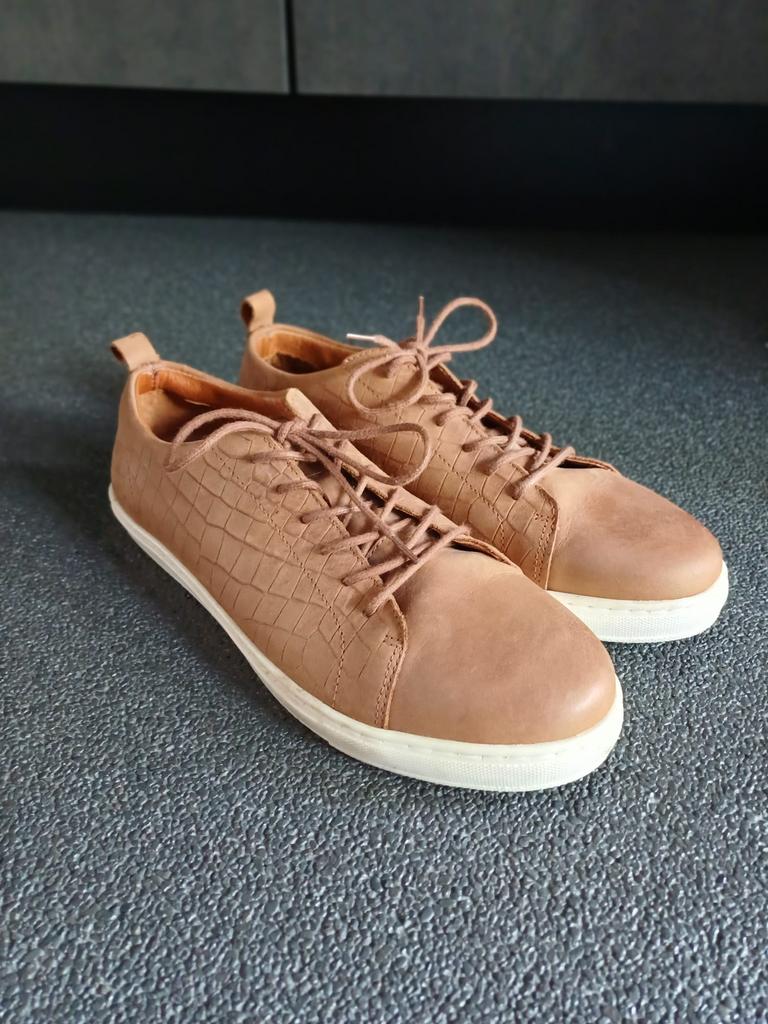 Camelkleurige schoenen, No stress, maat 43, Bruin, Ophalen of Verzenden, Zo goed als nieuw, Veterschoenen