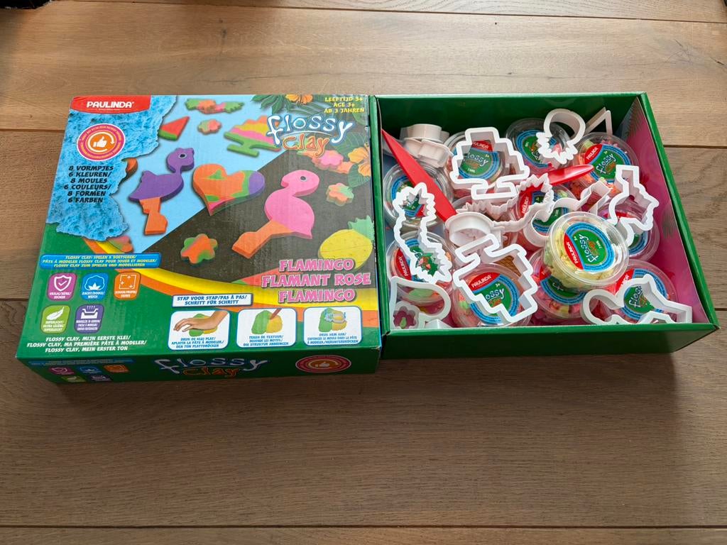 GRATIS Flossy Clay, Kinderen en Baby's, Speelgoed | Educatief en Creatief, Ophalen, Gebruikt, Knutselen