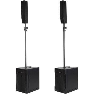 Compleet geluidssysteem: 2 EVOX 8-luidsprekers + RCF-covers, Ophalen, Zo goed als nieuw, Audio