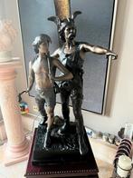 Zeer groot bronzen beeld Ambiorix en zoon, Ophalen