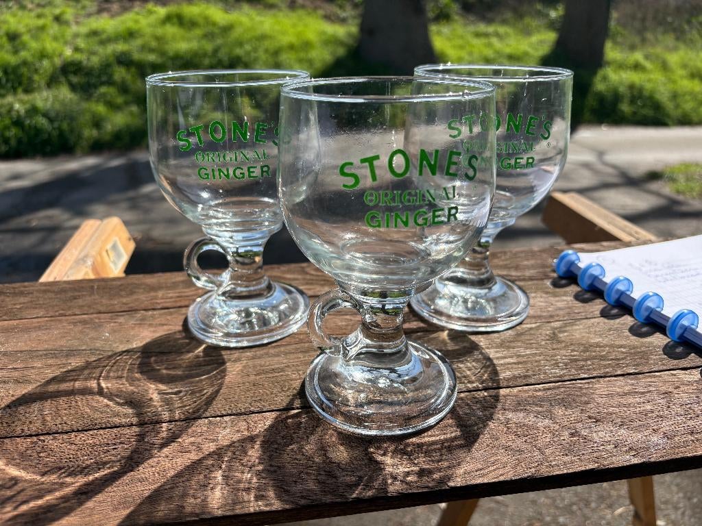 Stone's Original Ginger (3 verres), Enlèvement ou Envoi, Comme neuf, Verre ou Verres, Autres marques