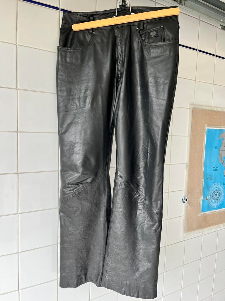 Harley Davidson lederen broek 40, Ophalen, Zo goed als nieuw, Maat 38/40 (M)