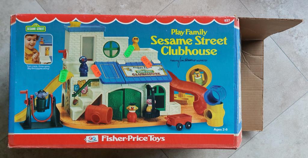 Fisher Price : club-house vintage de Sesame Street, Enfants & Bébés, Jouets | Fisher-Price, Enlèvement ou Envoi, Utilisé