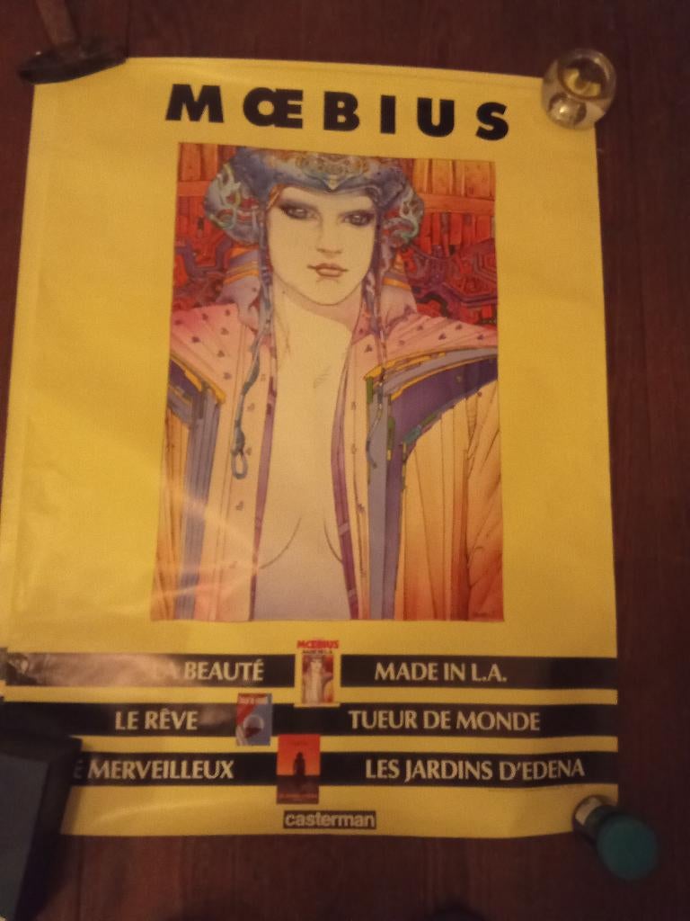 Affiche de Moebius, Collections, Enlèvement, Comme neuf, Rectangulaire vertical, Autres sujets/thèmes