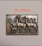 Plaque bronze les antilopes Thenot René, Envoi, Bronze