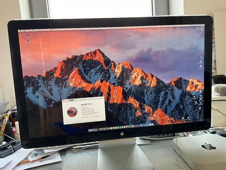 Apple cinema display 27“ + Mac mini i5 RAM 16gb, Computers en Software, Monitoren, DisplayPort, HDMI, Thunderbolt, USB-C, Ingebouwde camera
