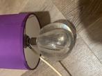 Lampe de chevet, ancienne, pied en verre Macif très lourd, Enlèvement ou Envoi, Comme neuf