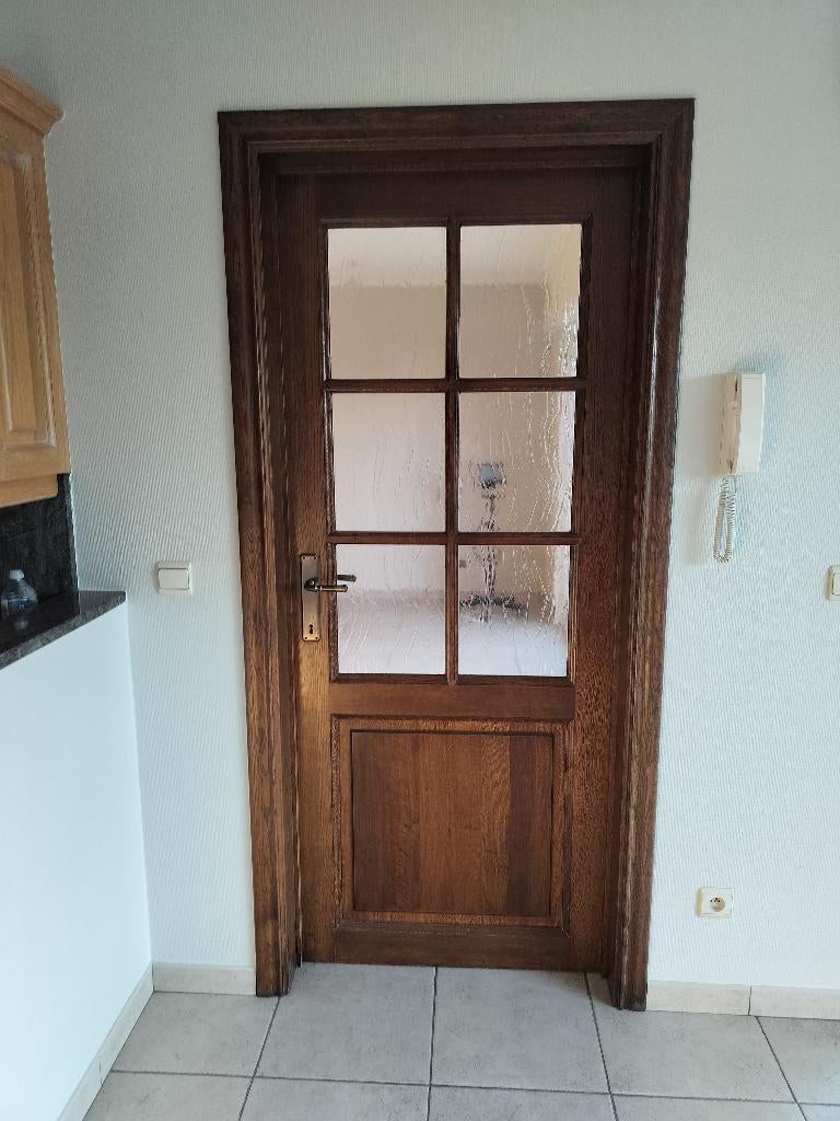 eiken deuren, Doe-het-zelf en Bouw, Ophalen, Gebruikt, 80 tot 100 cm, Binnendeur