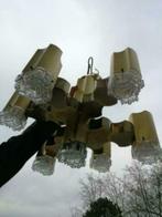 Regency Lustre Sciolari Gold Geometric Serie 7 lampes, Enlèvement, Comme neuf, Verre