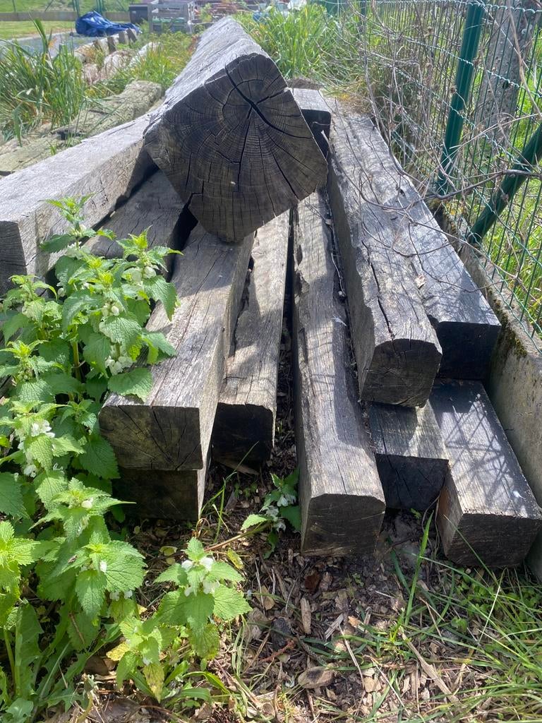 Eiken balken, Ophalen, Zo goed als nieuw, Eiken, Balk