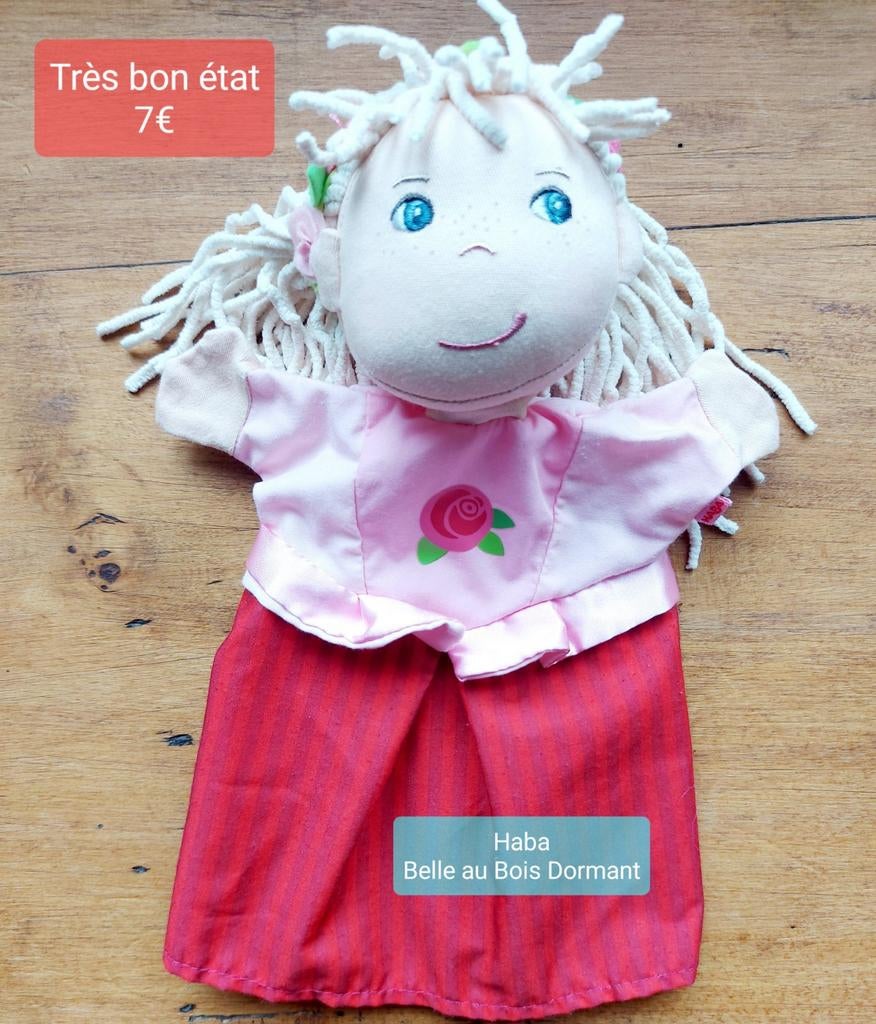 Haba marionnette Belle au Bois Dormant, Enlèvement, Comme neuf, Découverte