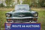 Chevrolet Bel Air 2-Door Hardtop | 1956 | Route 66 Auctions, Auto's, Chevrolet, Zwart, Bedrijf, Handgeschakeld