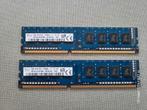2 latjes DDR3 desktop Ram 4GB, Computers en Software, RAM geheugen, Ophalen of Verzenden, Gebruikt, DDR3, Desktop