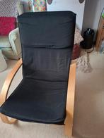 Bamboe relax stoel, Ophalen, Gebruikt, Zwart, Stof