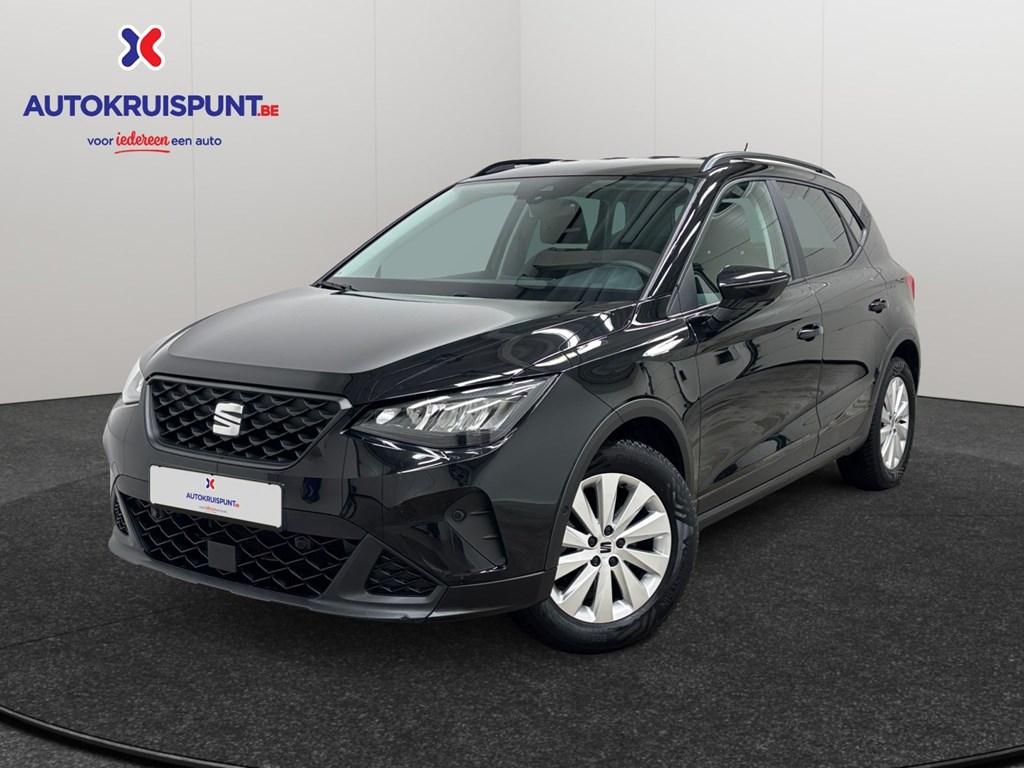 Seat Arona 1.0TSI Airco Apple Carplay Android Auto Alu, Autos, Seat, Achat, Cruise Control, Boîte manuelle, Noir
