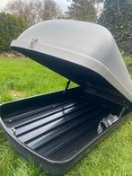 Coffre de toit gris clair - fond noir, Enlèvement, Utilisé