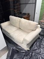 Vintage 2 zits zetel beige bloempatronen, Enlèvement, Utilisé, Tissus