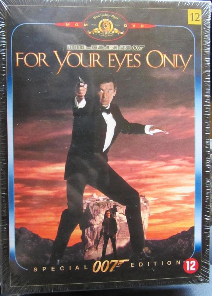DVD- ACTIE- FOR YOUR EYES ONLY (ROGER MOORE), Cd's en Dvd's, Dvd's | Actie, Nieuw in verpakking, Actiethriller, Alle leeftijden
