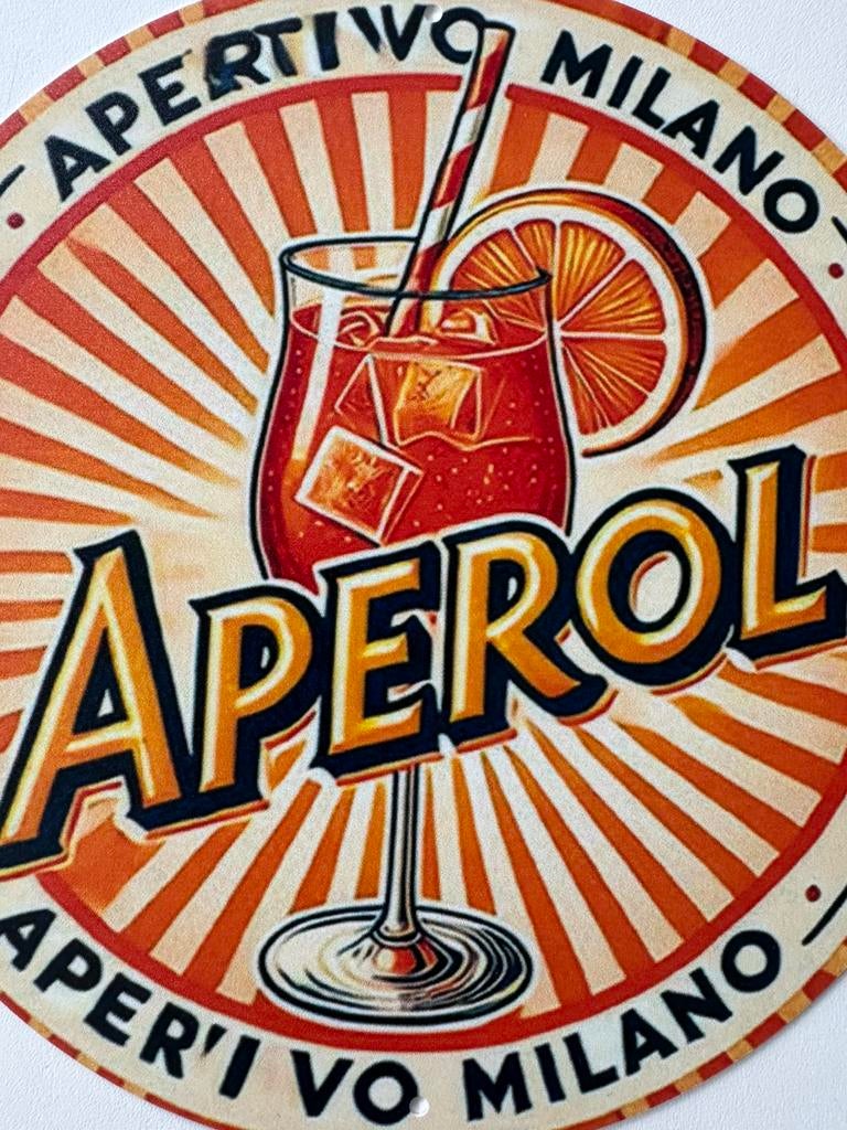 Metalen reclamebord Aperol, Ophalen of Verzenden, Nieuw, Reclamebord