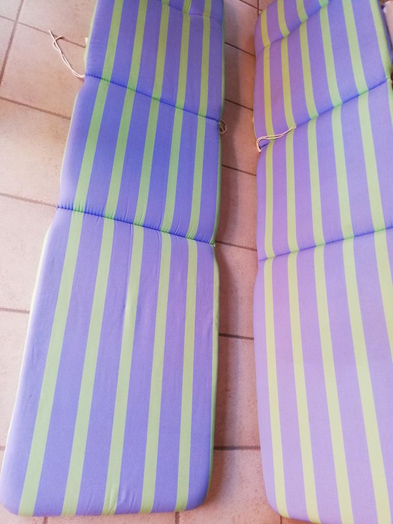 Coussins de chaise longue, Enlèvement