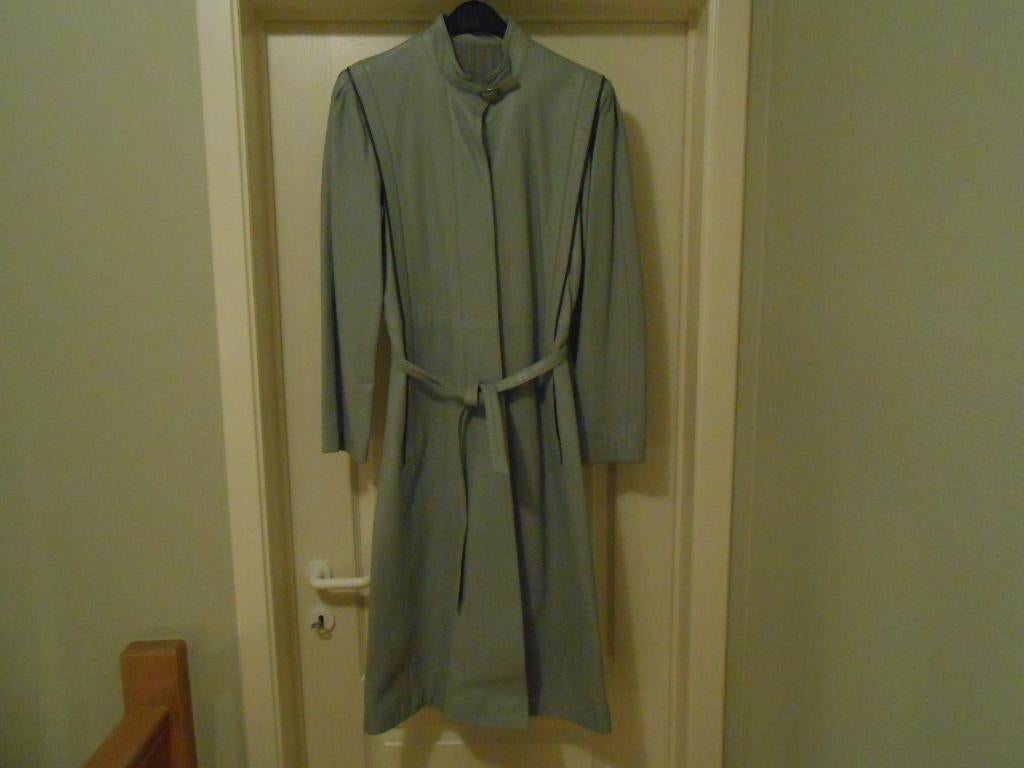 Belle nouvelle veste exclusive en cuir Nappa pour femme, Enlèvement, Neuf, Taille 38/40 (M), Bleu