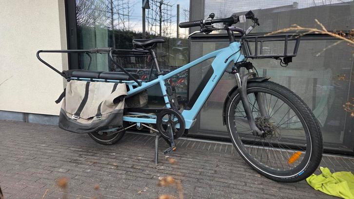 Btwin longtail R500E - net onderhoud gehad!, Vélos & Vélomoteurs, Vélos électriques, Utilisé, Autres marques, 50 km par batterie ou plus