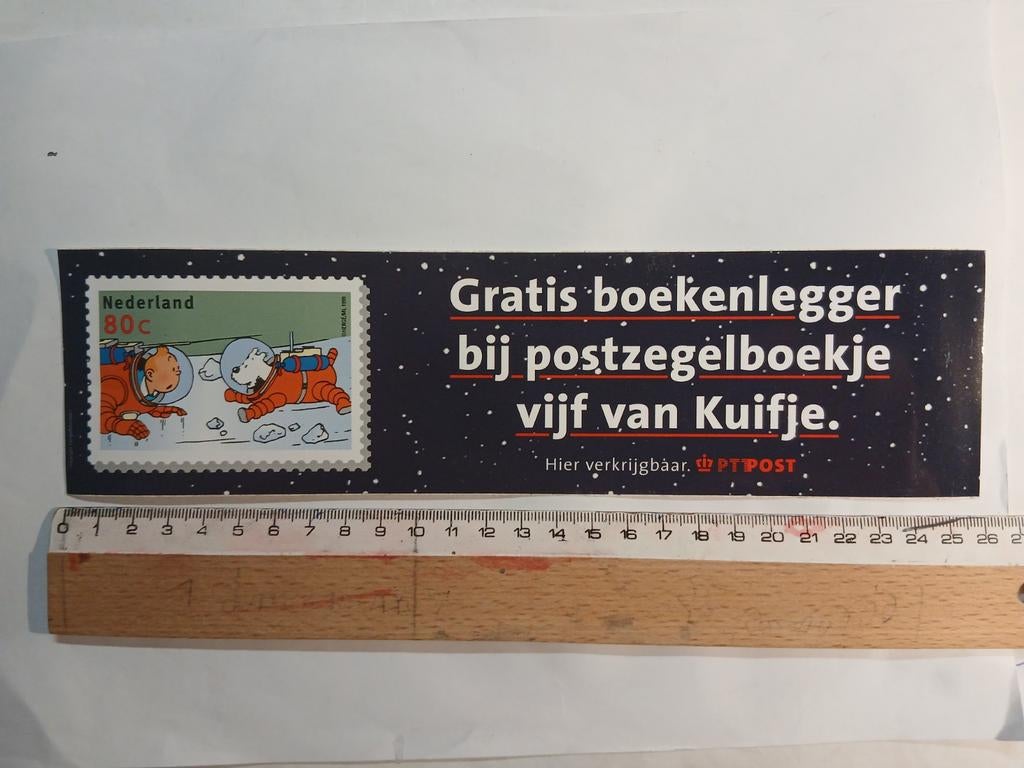Kuifje sticker PT post NL, Ophalen of Verzenden